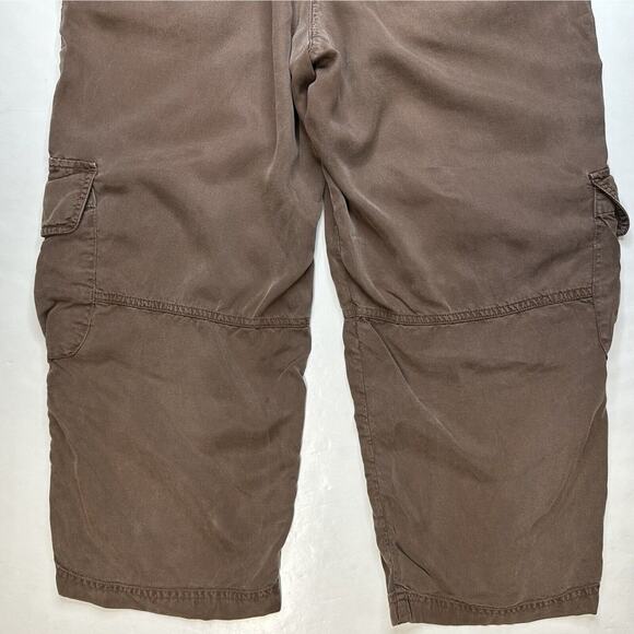 J Jill Cargo Crop Pants Womens 10 Petite Brown Tencell/Lyocell Casual Leisure - Picture 11 of 12
